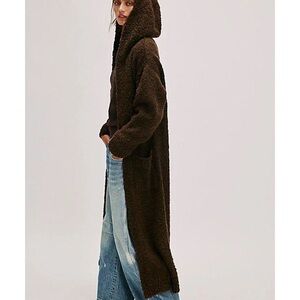 Free People Obi Boucle Long Cardi